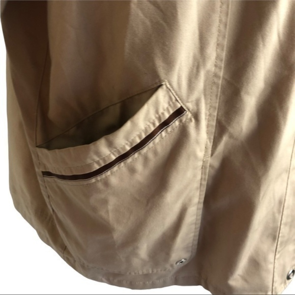 Mackintosh New England Removable Hooded High Neck Tan Anorak Jacket Size M - Picture 7 of 14